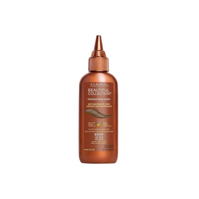 Clairol Beautiful Collection Moisturizing Color – 14K Gold B30W – 3 oz - Elevate Styles