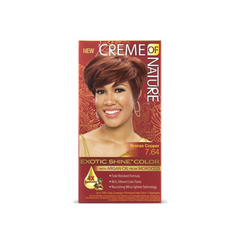 Creme of Nature Exotic Shine™ Hair Color – Bronze Copper 7.64 - Elevate Styles