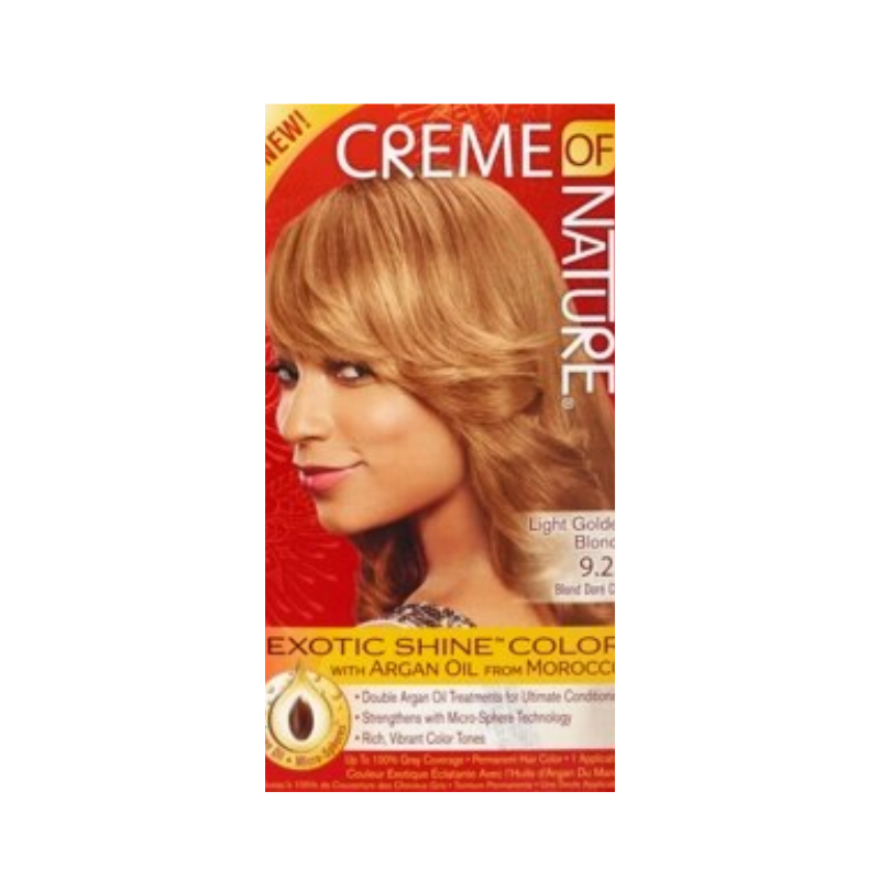 Creme of Nature Exotic Shine™ Hair Color – Light Golden Blonde 9.2 - Elevate Styles
