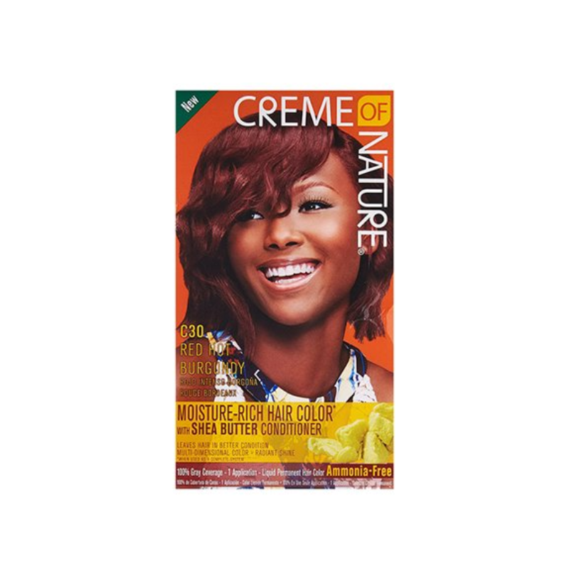 Creme of Nature Moisture-Rich Hair Color – Red Hot Burgundy C30 - Elevate Styles
