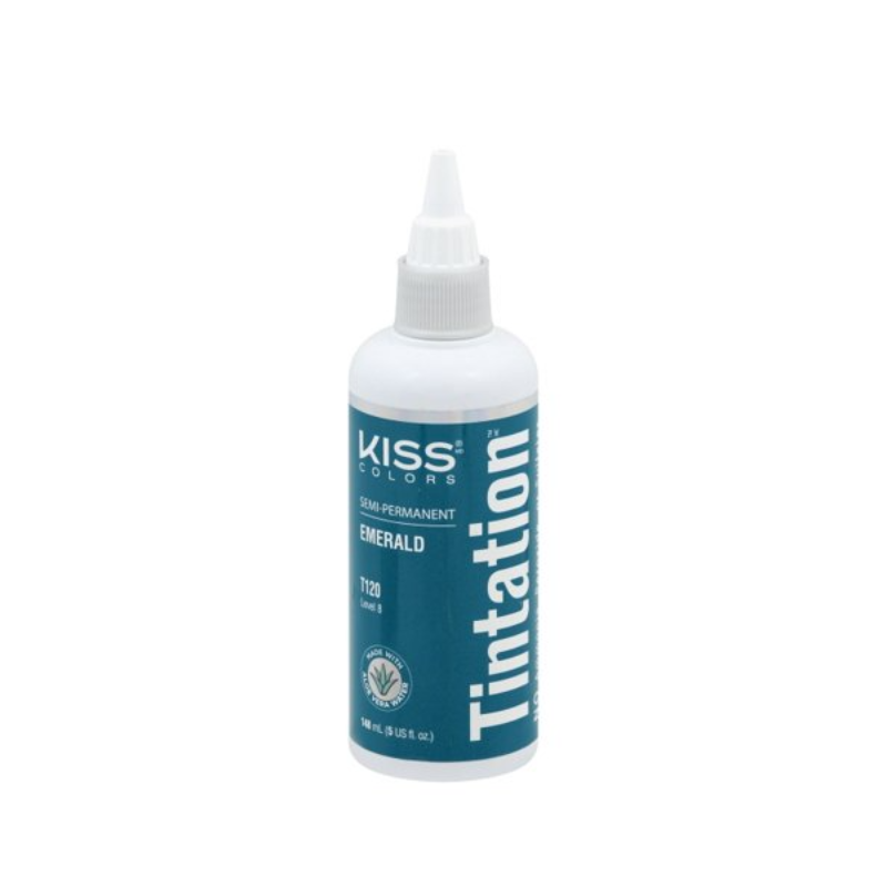 Kiss Colors Tintation Semi-Permanent Hair Color – Emerald T120 - 5 0z - Elevate Styles