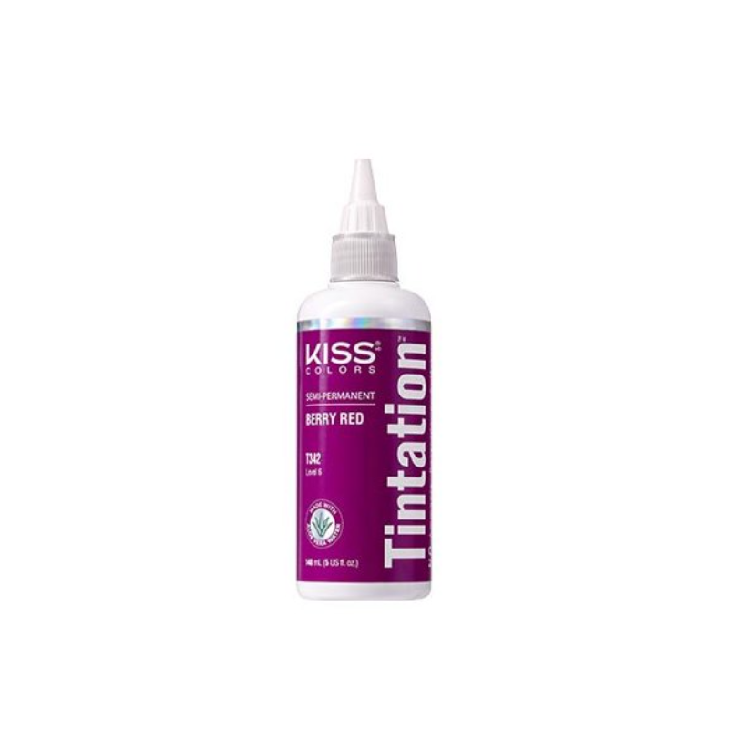 Kiss Colors Tintation Semi-Permanent Hair Dye Berry Red - 5 fl oz - Elevate Styles