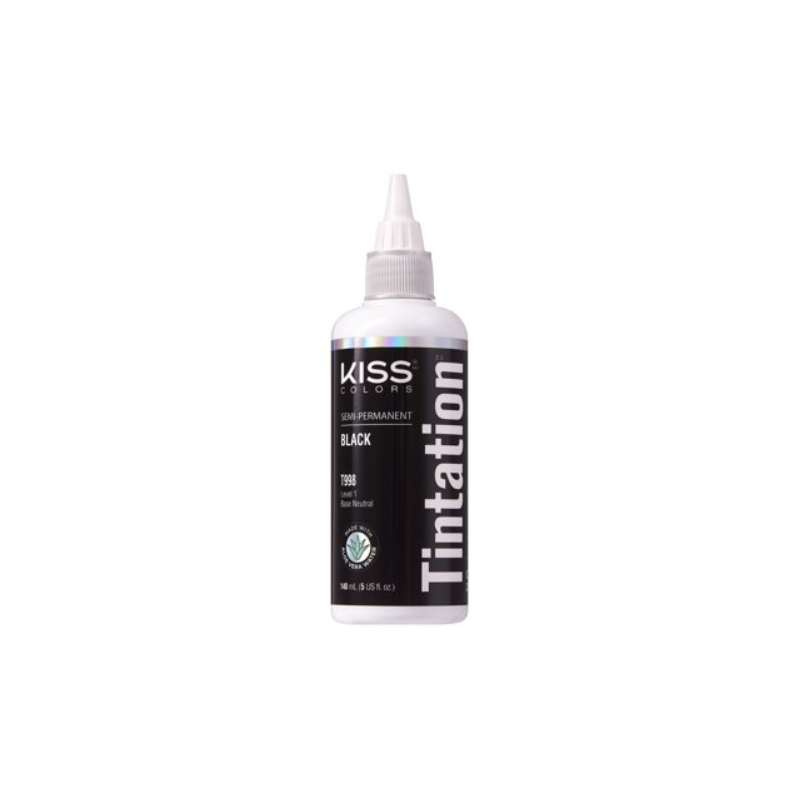 Kiss Colors Tintation Semi-Permanent Hair Dye Black - 5 fl oz - Elevate Styles