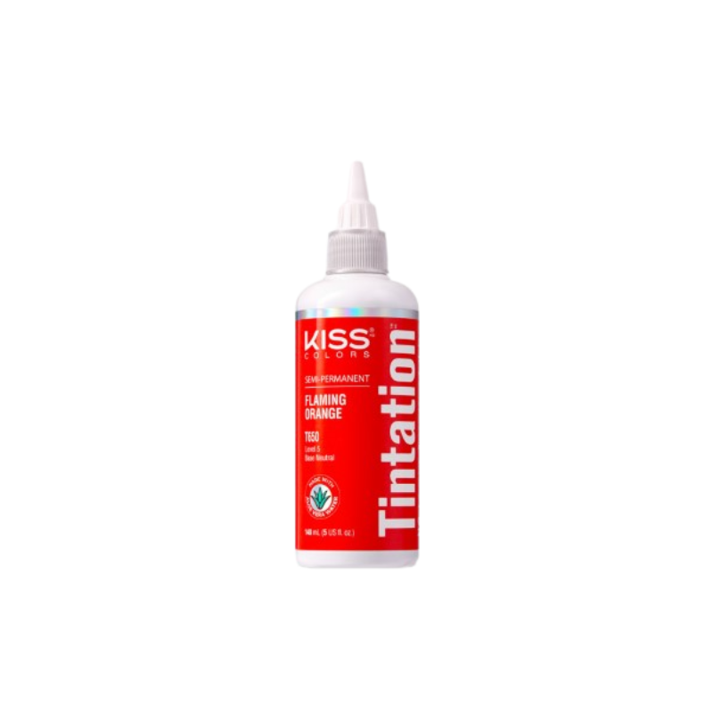 Kiss Colors Tintation Semi-Permanent Hair Dye – Flaming Orange - 5 oz - Elevate Styles