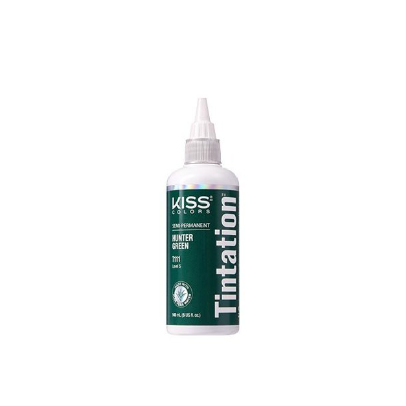 Kiss Colors Semi-Permanent Hair Dye – Hunter Green - 5 oz - Elevate Styles