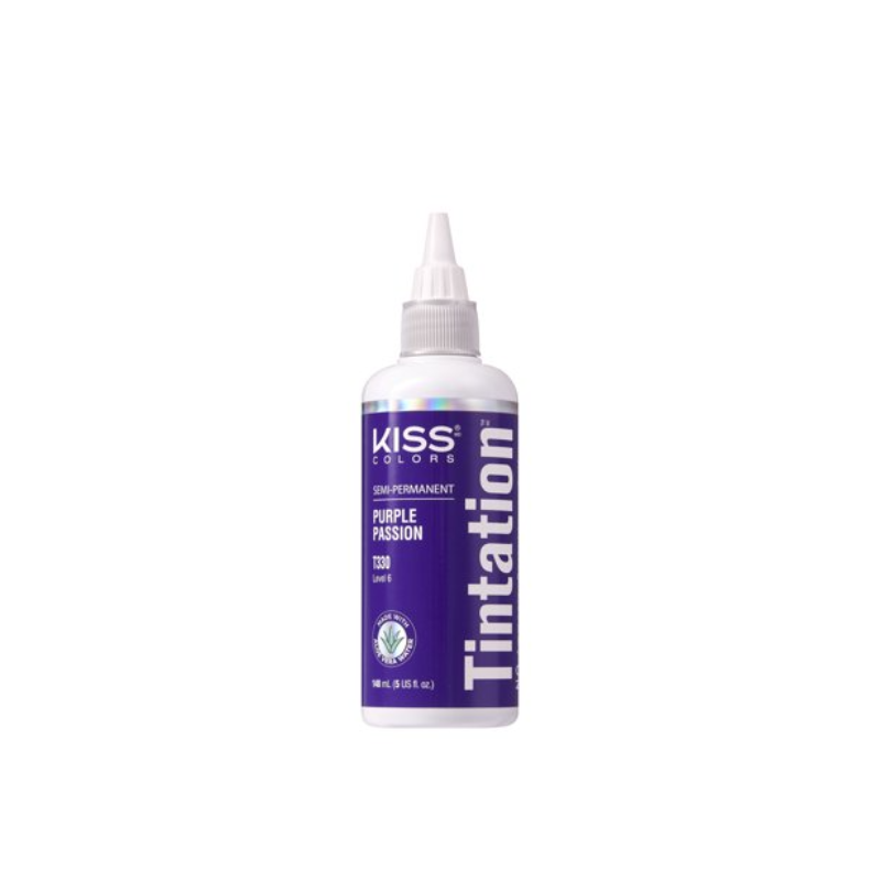 Kiss Colors Tintation Semi-Permanent Hair Color – Purple Passion T330 – 5 oz - Elevate Styles