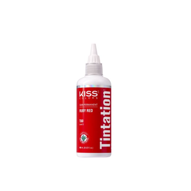 Kiss Colors Tintation Semi-Permanent Hair Color – Ruby Red T560 – 5 oz - Elevate Styles