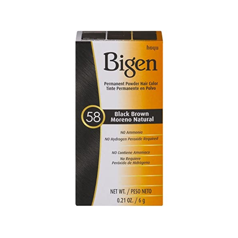 Bigen Permanent Powder Hair Color – Black Brown – 0.21 oz - Elevate Styles