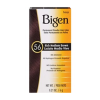 Thumbnail for Bigen Permanent Powder Hair Color – Rich Medium Brown 56 – 0.21 oz - Elevate Styles