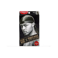 Thumbnail for Power Wave Velvet Luxe Durag Black HD71 - Elevate Styles