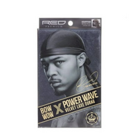 Thumbnail for Red by Kiss Power Wave Velvet Luxe Durag Charcoal Grey HD78 - Elevate Styles