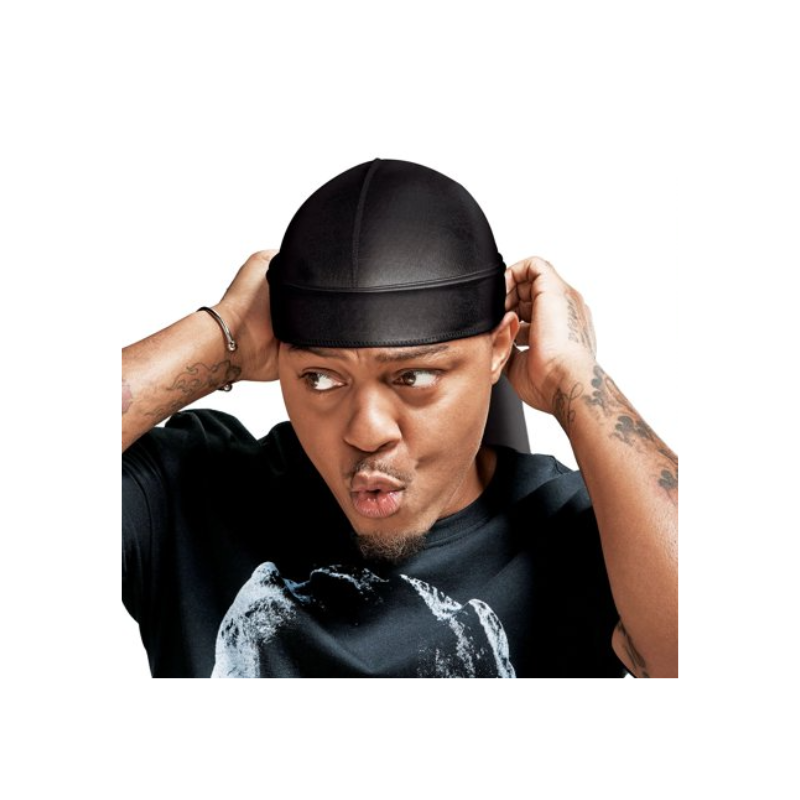 RED by Kiss Bow Wow Extreme Shine Silky Durag – Black HD121 - Elevate Styles