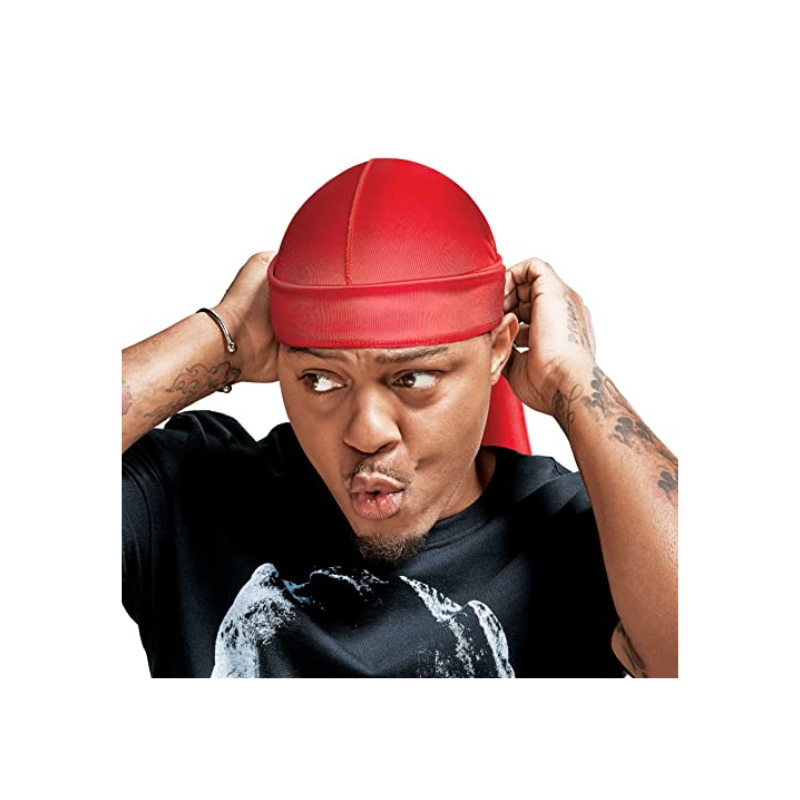 Red by Kiss Power Wave Extreme Shine Silky Durag – Red - Elevate Styles