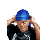 Thumbnail for Red by Kiss Power Wave Extreme Shine Silky Durag – Blue HD123 - Elevate Styles