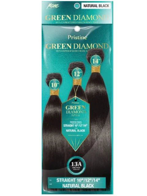 Mane Concept Pristine Green Diamond 100% Human Hair - (PGD302XXS-XXL) Straight - Elevate Styles