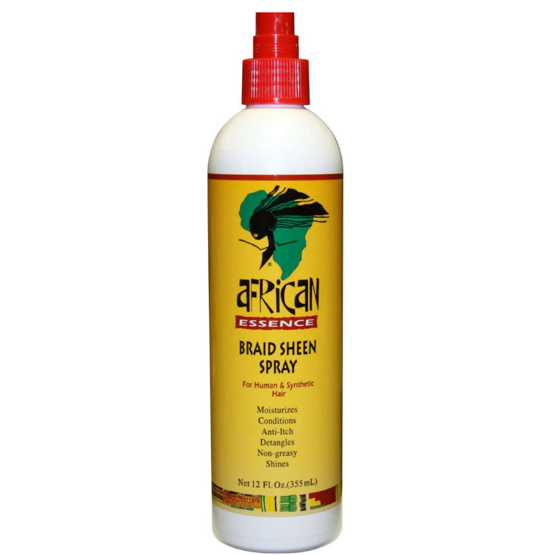 African Essence Braid Sheen Spray – 12 oz - Elevate Styles