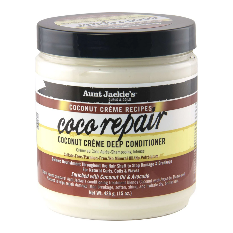 Aunt Jackie’s Coco Repair Coconut Crème Deep Conditioner – 15 oz - Elevate Styles