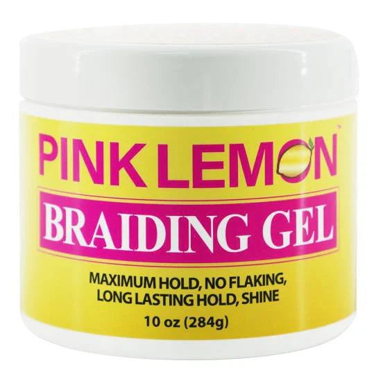 Pink Lemon Braiding Gel Original – Maximum Hold 10 Oz - Elevate Styles