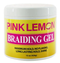 Thumbnail for Pink Lemon Braiding Gel Original – Maximum Hold 15 oz - Elevate Styles