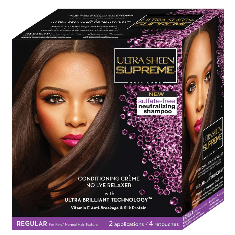 Ultra Sheen Supreme Conditioning Crème No Lye Relaxer – Regular - Elevate Styles