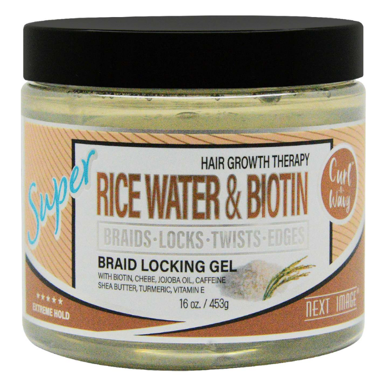 Super Rice Water & Biotin Braid Locking Gel – 16 oz - Elevate Styles
