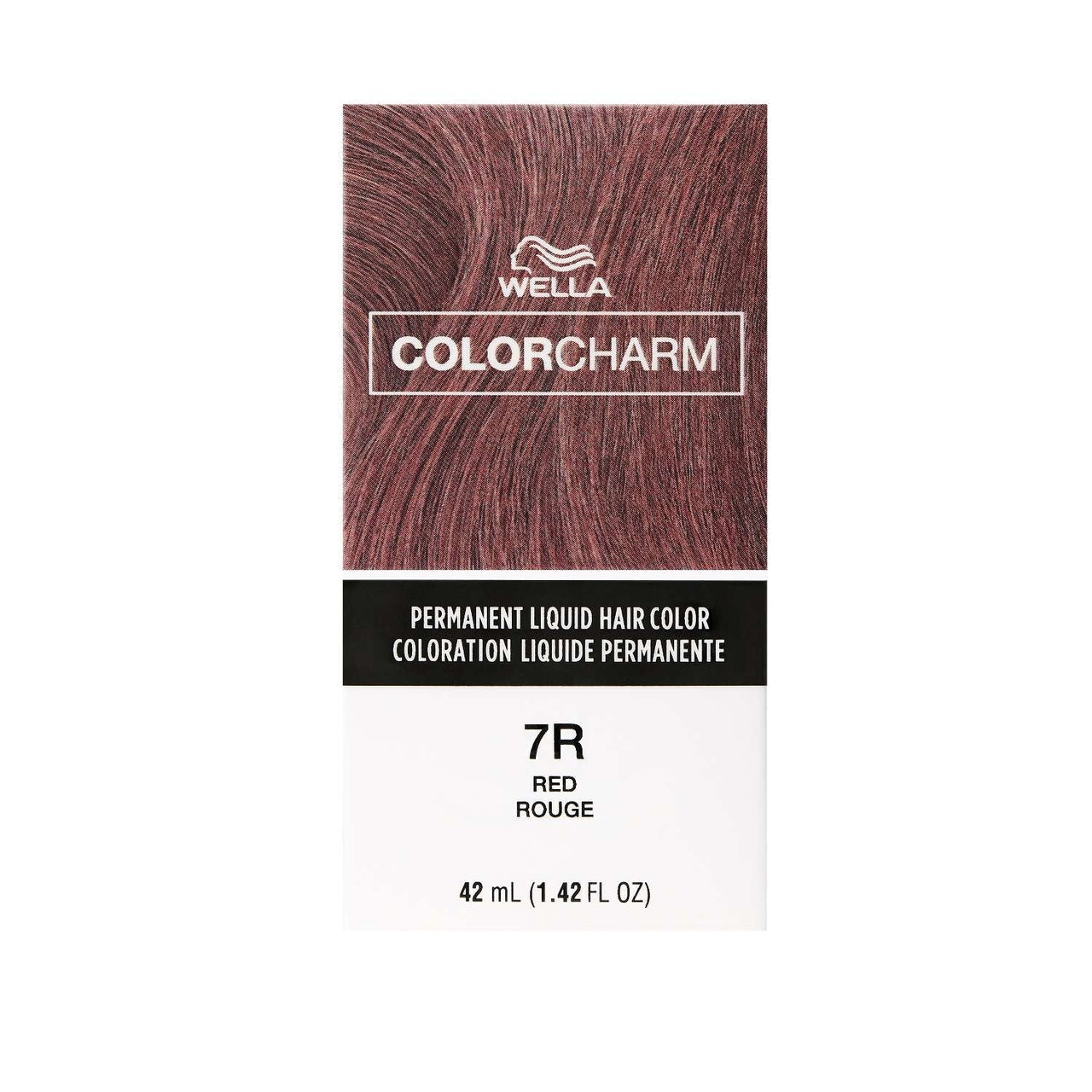 Wella Color Charm Permanent Liquid Hair Color 7R Red – 1.42 fl oz - Elevate Styles