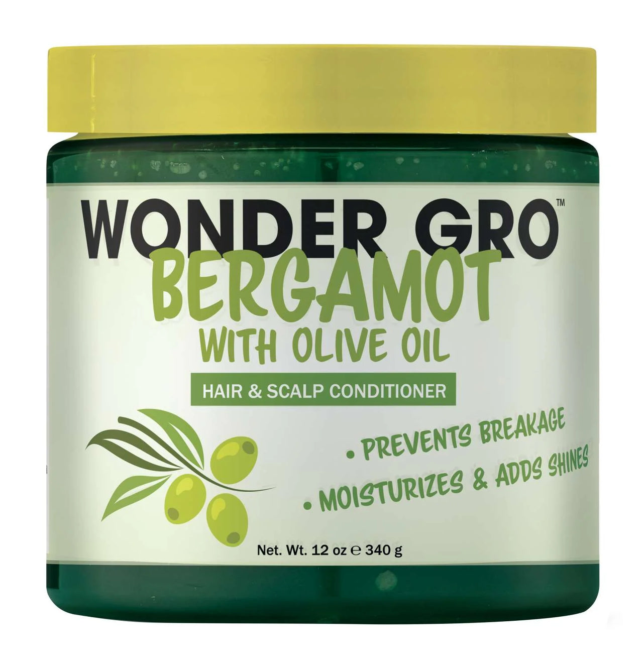 Wonder Gro Bergamot with Olive Oil Hair & Scalp Conditioner 12 oz - Elevate Styles