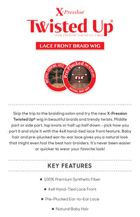 Thumbnail for Outre 4x4 Swiss Braid Lace Front Wig Boho Passion Waterwave 22