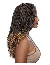 Thumbnail for Afri-Naptural Crochet Braid 2x Curly Ends Jumbo Box Braid 18