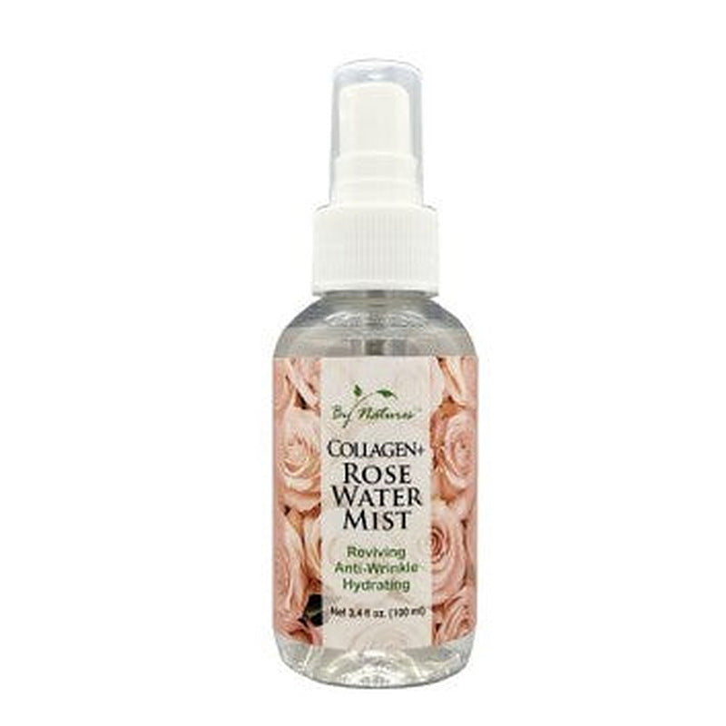 By Natures Collagen + Rose Water Mist Reviving Anti-Wrinkle Hydrating 3.4 Oz - Elevate Styles