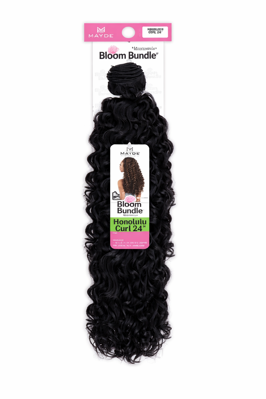 Mayde Bloom Bundle Honolulu Curl 24 Synthetic Hair - Elevate Styles