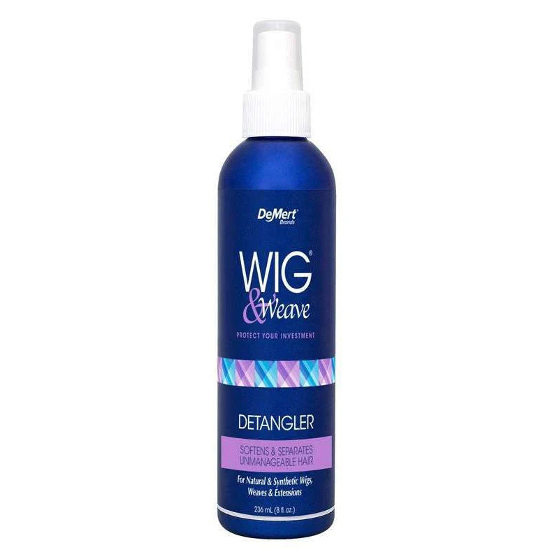 DeMert Wig & Weave Detangler 8 fl oz – Softens & Separates for Natural and Synthetic Hair - Elevate Styles