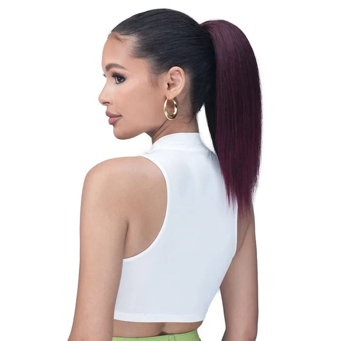 Laude & Co. Synthetic Drawstring Ponytail – Straight 14" UPP001