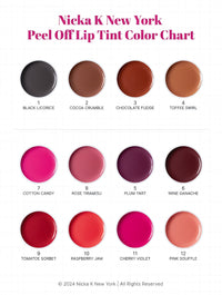 Thumbnail for Nicka K Peel Off Lip Tint Long Lasting Kiss Proof Lip Stain LCPO - Elevate Styles