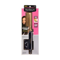 Thumbnail for Hot Beauty Professional Electric Pressing Comb – Curved Gold Plated Teeth – Up to 500°F HC03 - Elevate Styles