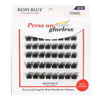 Thumbnail for Remy Blue Press On Glueless Multi Length FDM02 - Elevate Styles