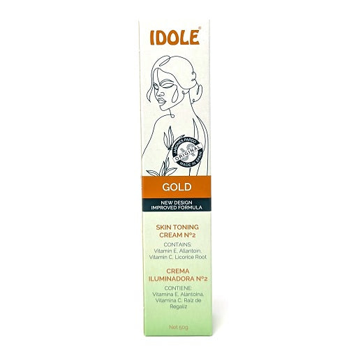 DOLE Gold Skin Toning Cream No. 2 – 1.76 oz (50g) | New 2026 Improved Formula with Vitamin E, Allantoin & Licorice Root - Elevate Styles