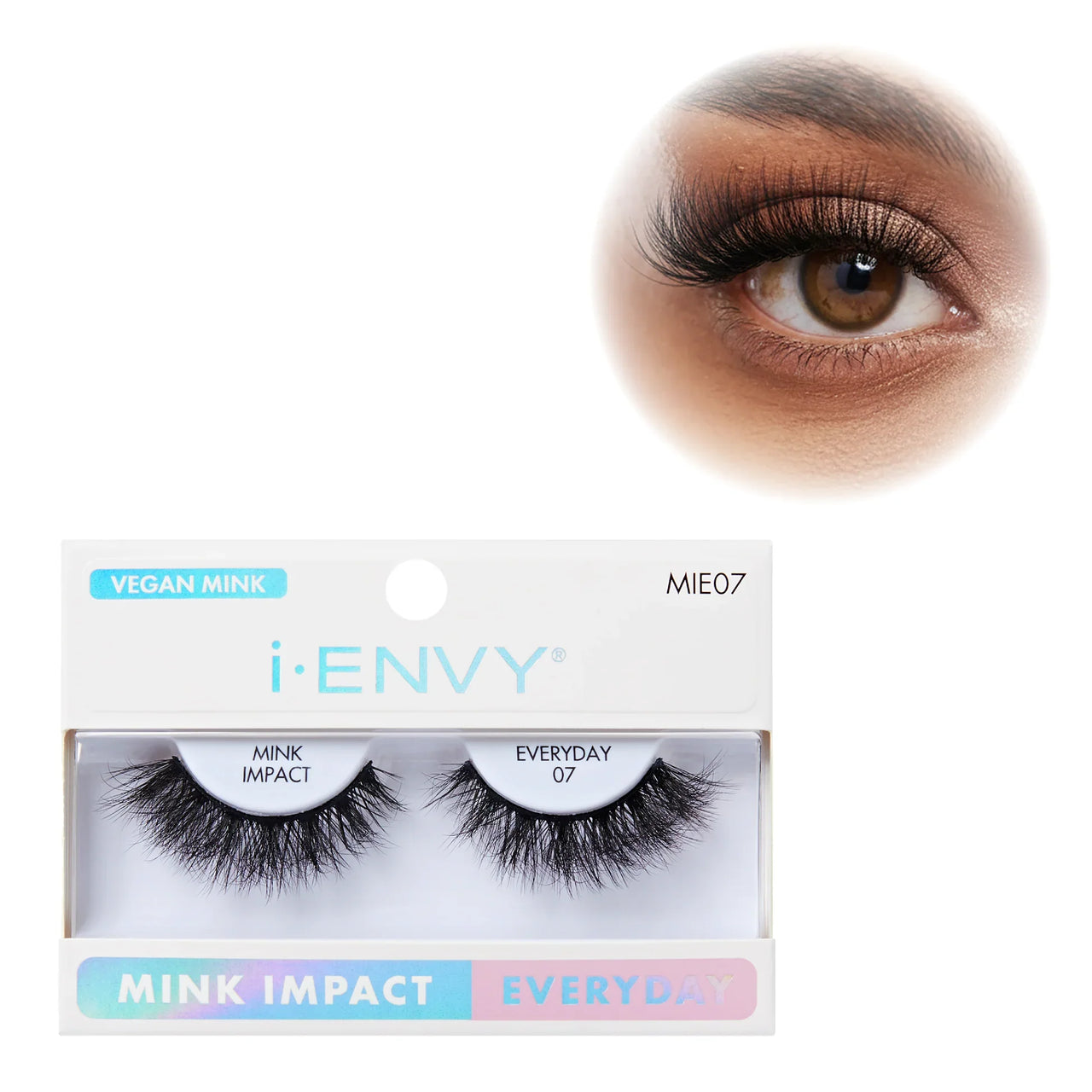 i Envy Mink Impact Everyday 07 Vegan Mink Strip Lashes MIE07 - Elevate Styles