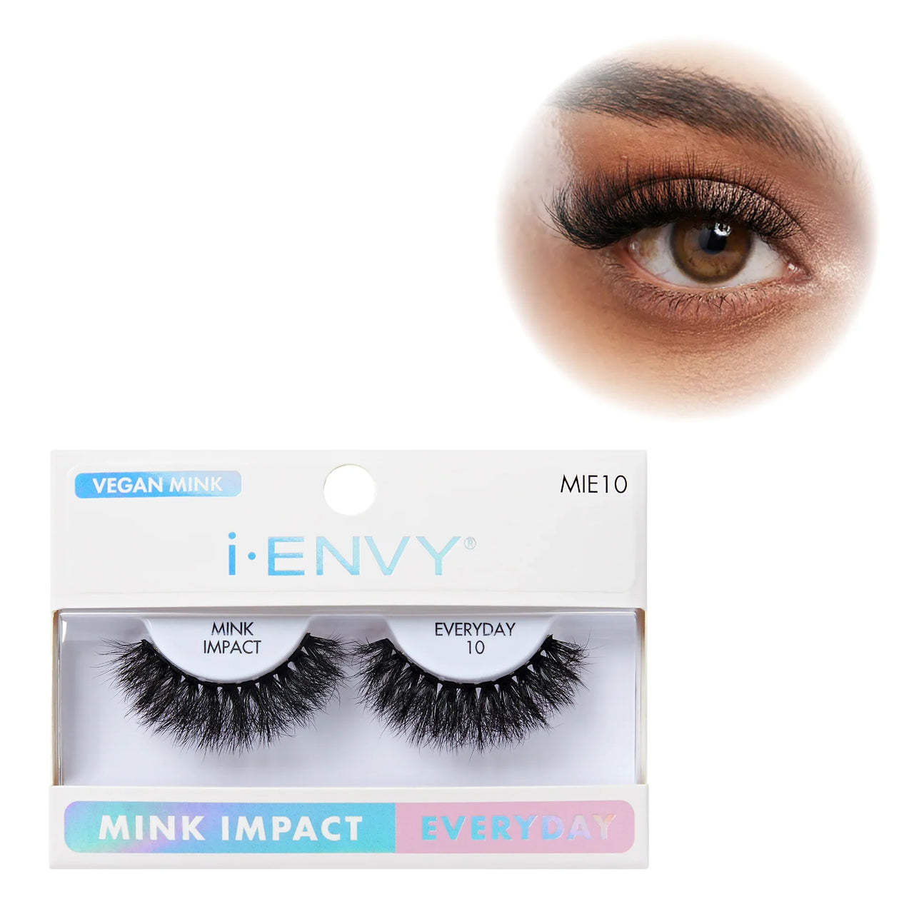 i Envy Mink Impact Everyday 10 Vegan Mink Strip Lashes MIE10 - Elevate Styles