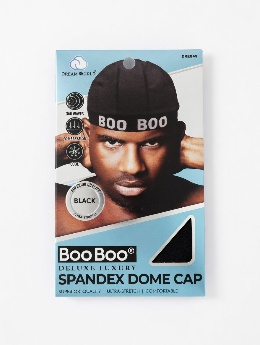 Boo Boo® Deluxe Luxury Spandex Dome Cap – High Compression for 360 Waves DRE049 - Elevate Styles