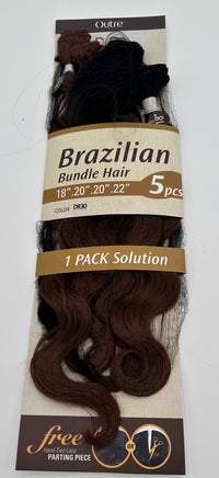 Thumbnail for Outre 1 Pack Solution Brazilian Bundle Hair 5 Pieces 18