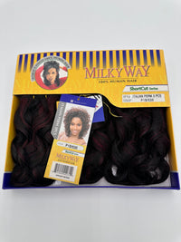 Thumbnail for Milky Way 100% Human Hair Short Cut Series Weaving 3 Piece Set Italian Perm - Elevate Styles