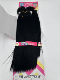 Thumbnail for Janet Collection Synthetic Hair Insta Weave 2 Braid Yaky 18