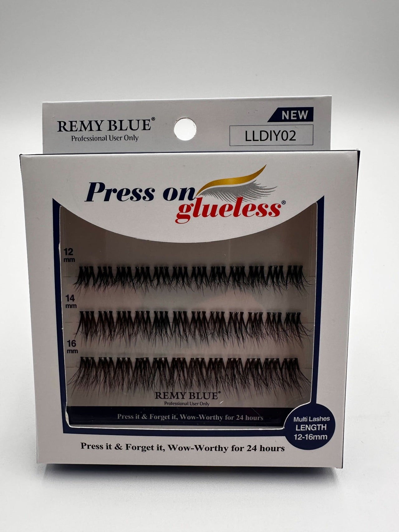 Remy Blue Press On Glueless Lashes LLDIY02 – 12–16 mm - Elevate Styles