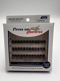 Thumbnail for Remy Blue Press On Glueless Lashes LLDIY02 – 12–16 mm - Elevate Styles