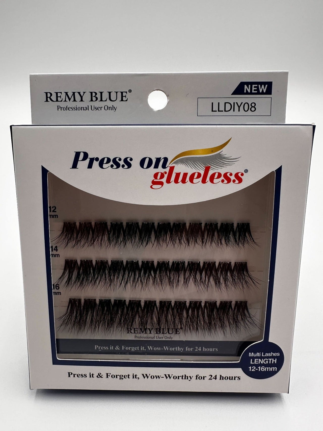Remy Blue Press On Glueless Lashes LLDIY08 – 12–16 mm - Elevate Styles