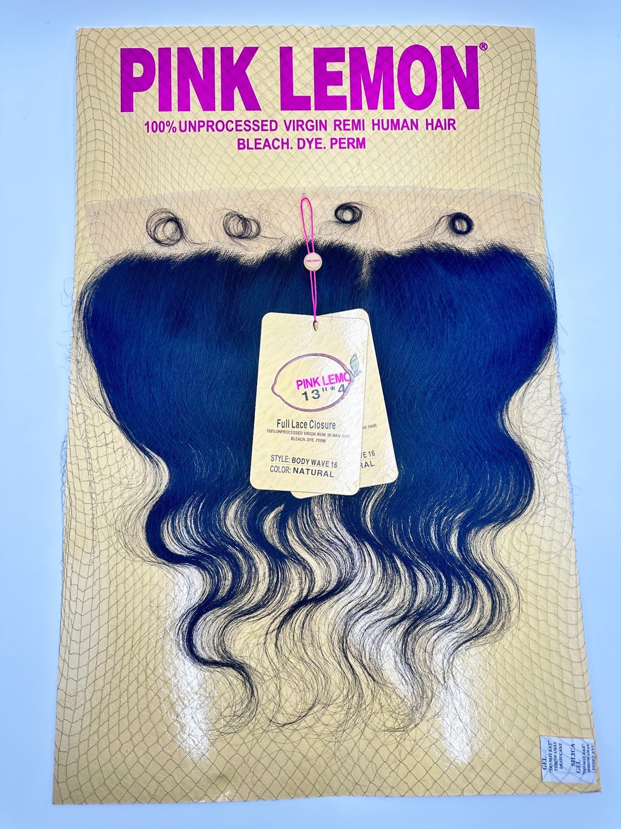 Pink Lemon Body Wave 13"x4" Full Lace Closure 16" - Elevate Styles