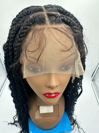 Thumbnail for Kara Syn Queen Braid Nigeria Boho Knotless 13x4 Lace Front Wig 30 Inch - Elevate Styles