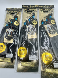 Thumbnail for Pink Lemon Gold 15A Wet and Wavy Water Wave Weaving Hair Natural Thick Blowout Texture Water – Multi Length Pack - Elevate Styles