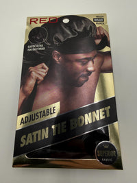 Thumbnail for RED Premium Adjustable Satin Tie Bonnet Braid Black HD234 Braid Black - Elevate Styles